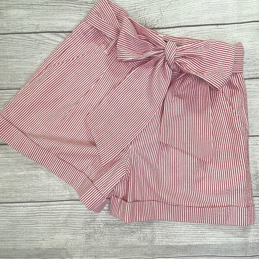 Lauren James XS seersucker bow shorts